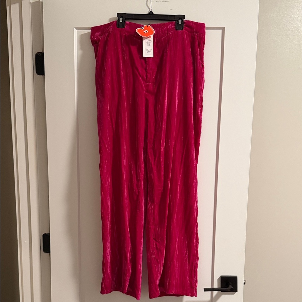 Cider Fuchsia Wide Leg Pants